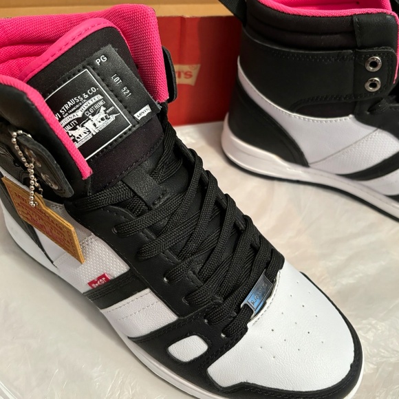 NWT Levi’s 521 BB Hi Top Sneakers Athletic Shoes - Picture 3 of 8